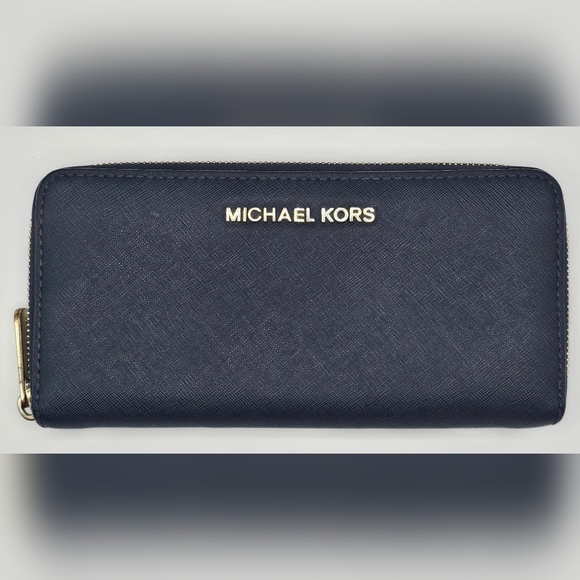 Michael Kors Handbags - Michael Kors Navy Blue Wallet